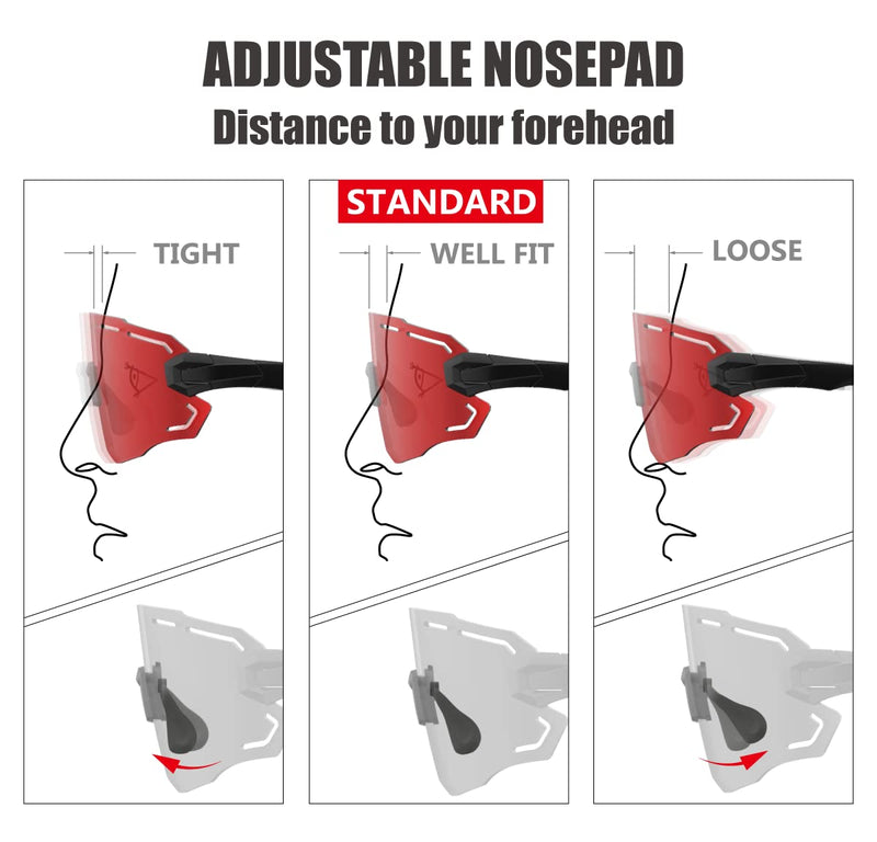 [Australia - AusPower] - RIDE YOUR WAY RT100 Professional wrap around Frameless Cycling Sunglasses for Men and Women Black Alu. Grey-smoke 