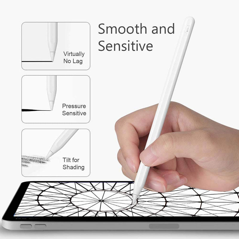 [Australia - AusPower] - Tips Replacement for Apple Pencil 1st Gen & 2nd Generation, Pen Nibs for iPad Pro (4 Pack) 4Tips + 6Covers (B) 
