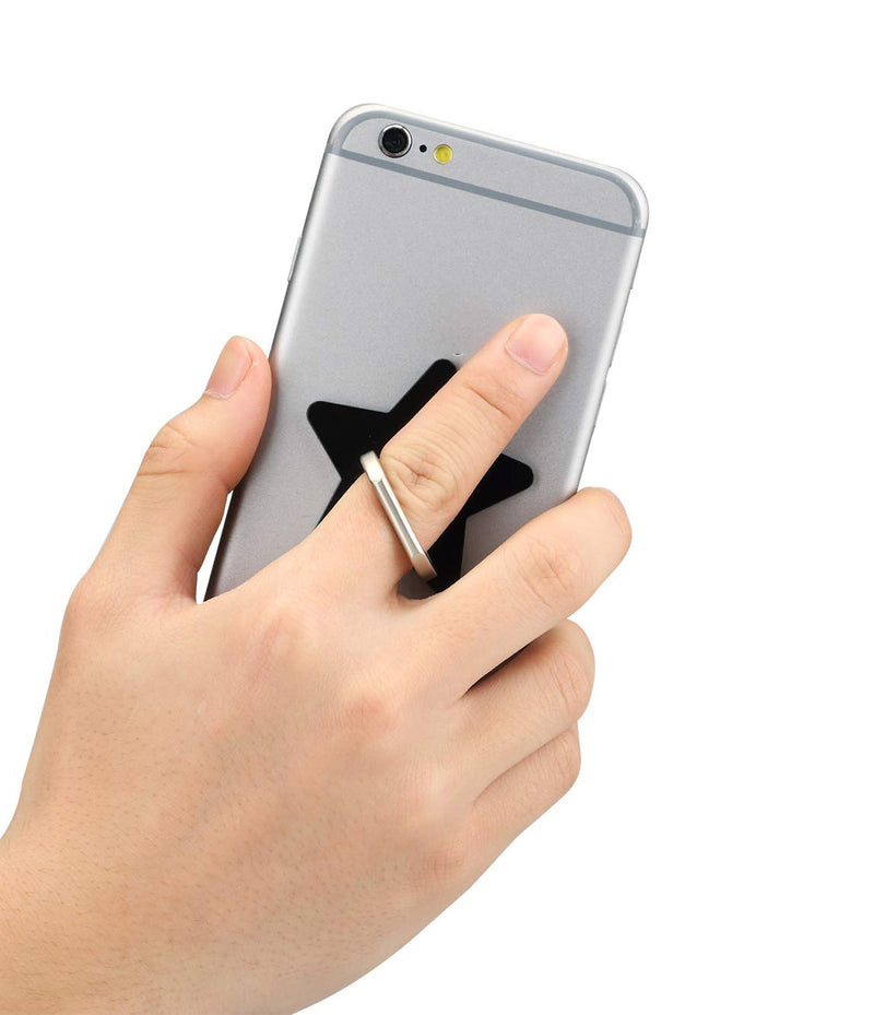 [Australia - AusPower] - lenoup z179 (4 pcs) Cell Phone Holder,Star Phone Ring Kickstand,Universal 360 Rotation Cell Phone Finger Ring Grip for Almost All Phones/Pad(4 Color Star) 
