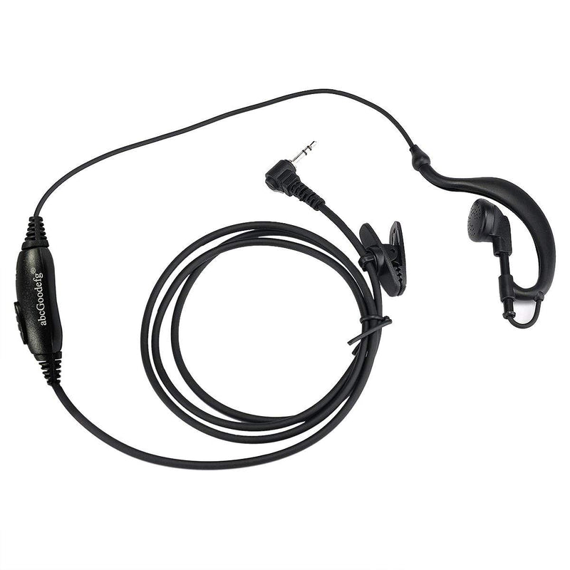 [Australia - AusPower] - abcGoodefg 1 Pin 2.5mm Walkie Talkie Earpiece Headset with Mic PTT, G Shape Two Way Radio Earpiece Compatible for Motorola Radios Cobra Talkabout MH230R MH230TPR MR350R MS350R MT350R 