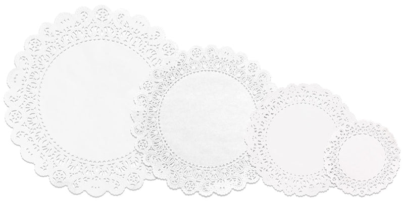 [Australia - AusPower] - Hygloss Products White Round Doilies- Assorted Size Decorative Doily Pack Made in the USA, 96 Pieces 
