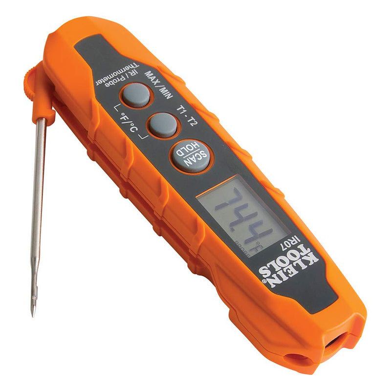 [Australia - AusPower] - Klein Tools IR07 Dual Infrared (IR) and Probe Pocket Size LCD Digital Thermometer 