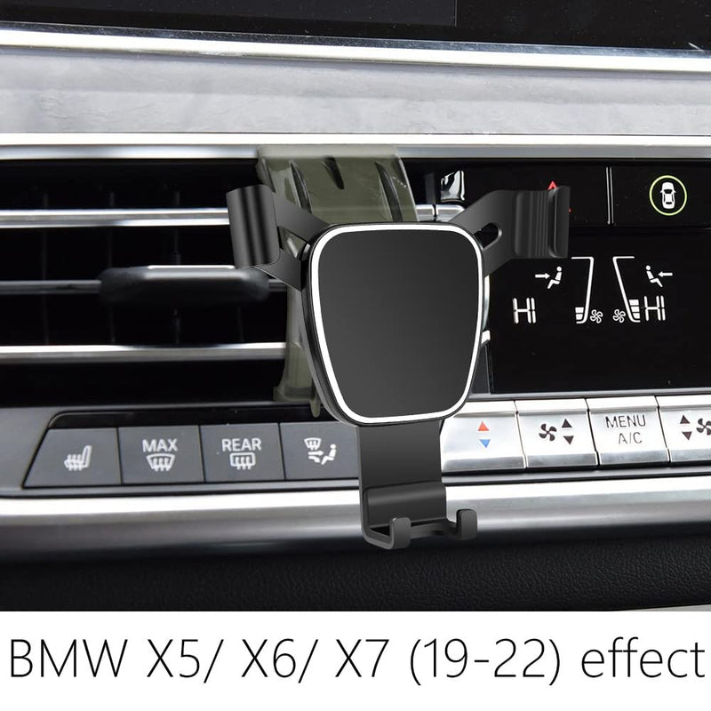 [Australia - AusPower] - LUNQIN Car Phone Holder for 2019-2022 BMW X5 X6 X7 SUV sDrive40i xDrive40i xDrive50i M50i 35d G05 G07 Auto Accessories Navigation Bracket Interior Decoration Mobile Cell Phone Mount for BMW X5/X7 2019-2020 