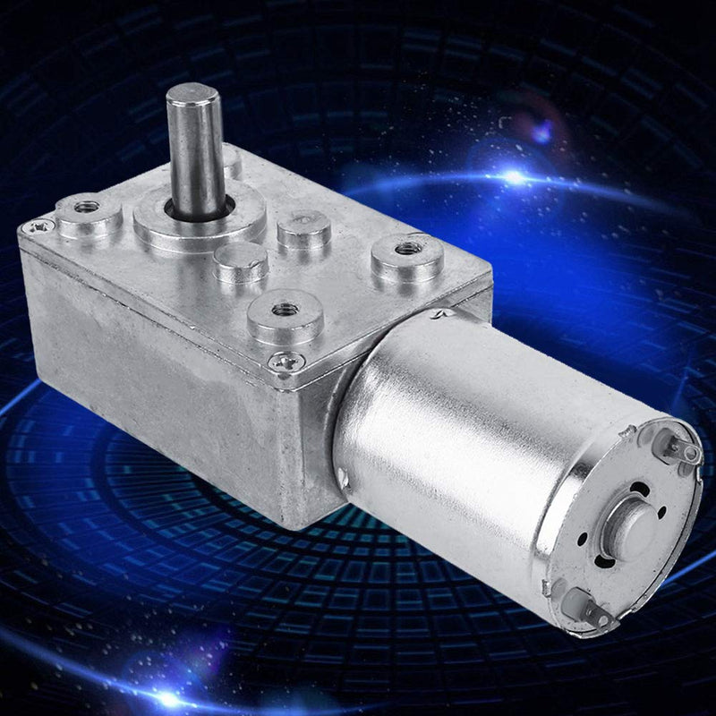 [Australia - AusPower] - DC 12V Gear Box Motor, CW/CCW Reversible High Torque Worm Geared Motor (40RPM) 40RPM 