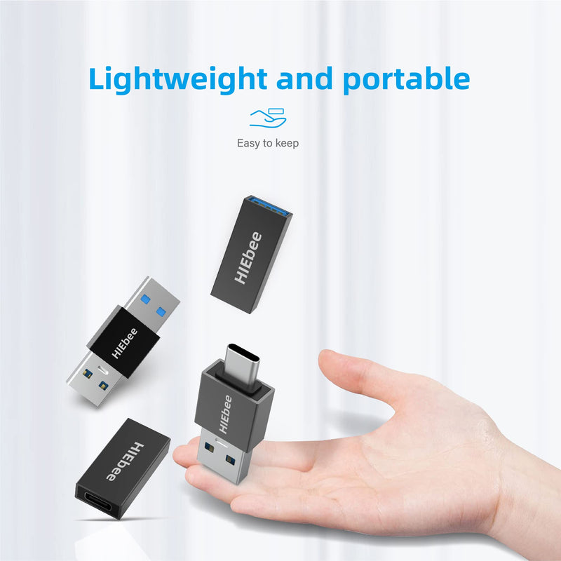 [Australia - AusPower] - USB 3.0 A to A Male Adapter, USB Female to Female Adapter, USB Type-C to USB A Male Adapter, USB 3.0 Female to USB C Female Adapter Connector Compatible with Hard Drive, Laptop etc 4 in 1 Pack 