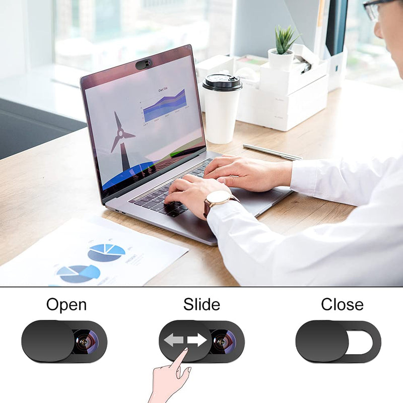 [Australia - AusPower] - 6PCS Ultra Slim Design Laptop Camera Covers Webcam Cover Security Camera Privacy Covers Protect Your Privacy Security for Mobile Phone, Laptop, PC 