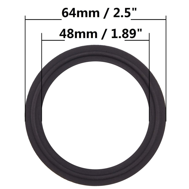 [Australia - AusPower] - DERNORD 2" Buna-N (NBR) Sanitary Gasket Fits Tri-Clover Type Ferrule (Pack of 5) Pack of 5 