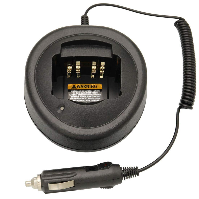 [Australia - AusPower] - Zkarabc Desktop Charger DC 12V Car Charger Compatible with Motorola GP328 GP388 HT750 HT1250 PR860 EX500 HNN9008A HNN9009 