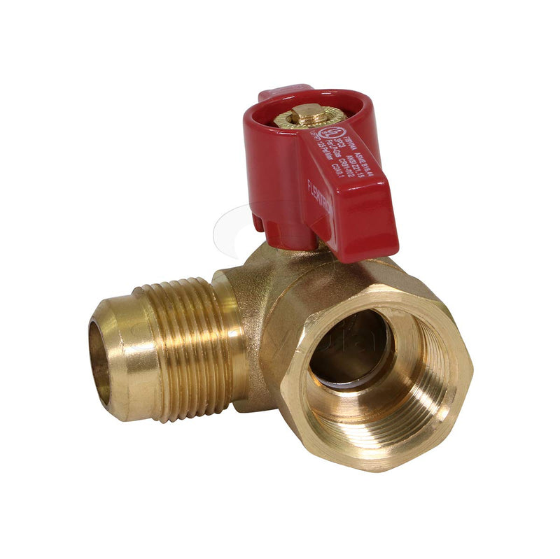 [Australia - AusPower] - Midline Valve GASLxFA5834 Angle Gas Ball Valve with 5/8 in. x 3/4 in. Flare x FIP Connections, Brass 5/8 in. x 3/4 in. Single Pack 