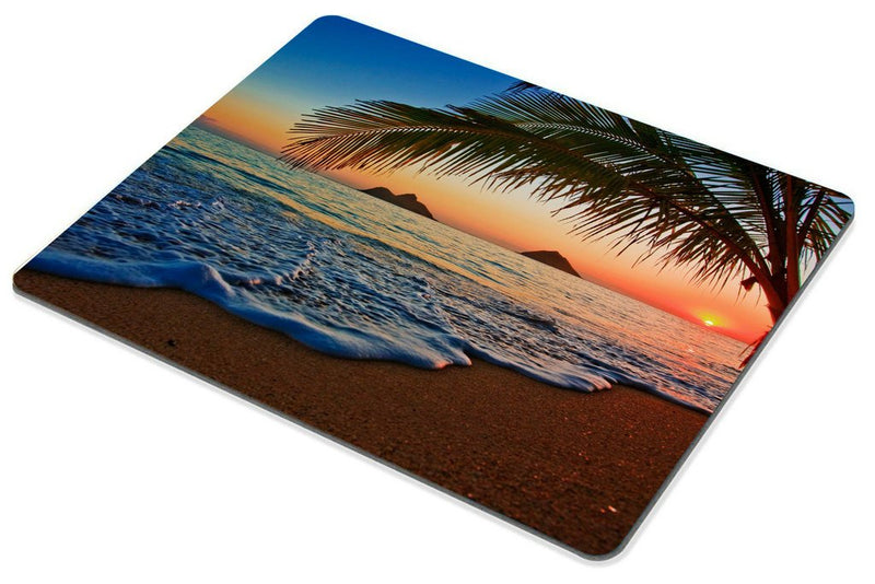 [Australia - AusPower] - Hawaiian Mouse Pad by Smooffly, Pacific Sunrise at Lanikai Beach, Hawaii Colorful Sky Wavy Ocean Surface Scene,Customized Rectangle Non-Slip Rubber Mousepad Gaming Mouse Pad, 9.5 X 7.9 Inches SM-11 