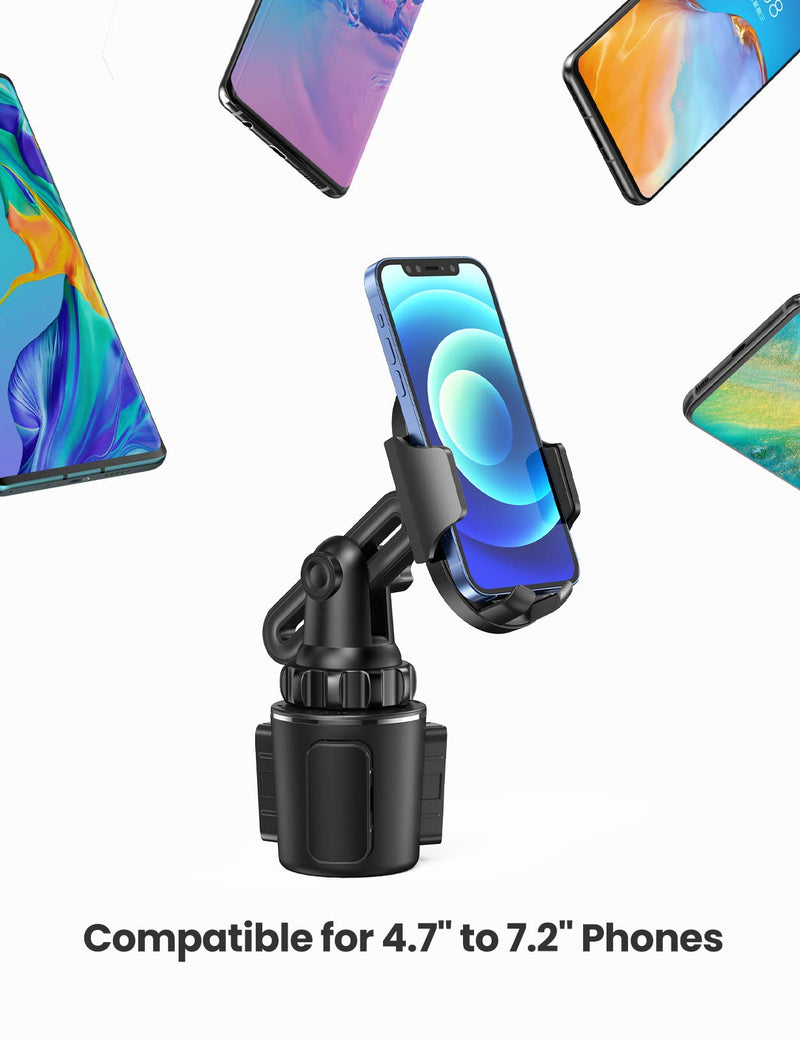 [Australia - AusPower] - UGREEN Car Cell Phone Cup Holder Phone Mount Compatible for iPhone 13 Pro Max, iPhone 12 11 Pro Max XR XS X 8 7 Plus 6S Samsung Galaxy S20 S10 S8 Note 10 Note20 LG G7 G8 V40 Google Pixel 4 XL 