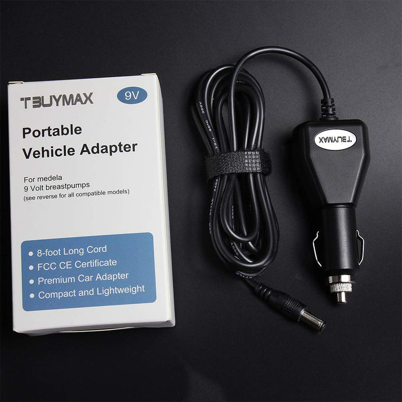 [Australia - AusPower] - 9 Volt Car Vehicle Adapter for Medela Pump-in-Style Advanced Breast Pump, CE FCC Approved Power Adapter Replaces Part # 67174 