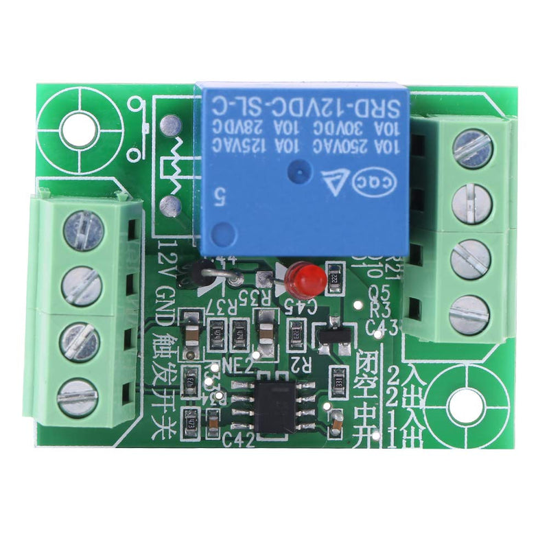 [Australia - AusPower] - Relay Module, Bistable Switch with Screw Terminals Bistable Circuit Relay, DC 12V Easy to Use Convenient for 12V DC Trigger Switch 