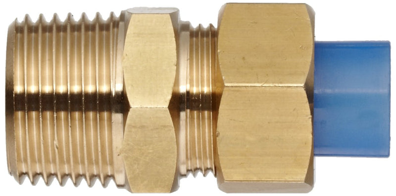 [Australia - AusPower] - SMC KFH10N-03 Brass Insert Tube Fitting, Connector, 10 mm Tube OD x 7.5 mm Tube ID x 3/8" BSPT Male 