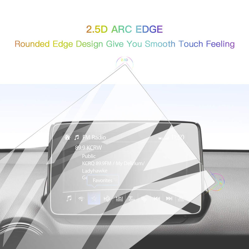 [Australia - AusPower] - Screen Protector Foils for 2017 2018 Yaris iA 7In Navigation Display Tempered Glass 9H Hardness HD Clear Toyota LCD GPS Touch Screen Protective Film 