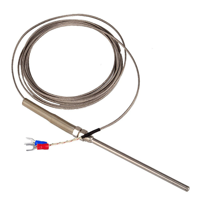 [Australia - AusPower] - 3M K-Type Thermocouple 100mm Sensor Probe Temperature From -100°C to 1250°C 