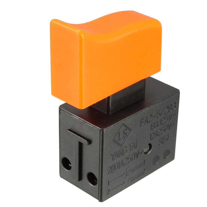 [Australia - AusPower] - uxcell a14041800ux0348 HY15 Latching NO+NO DPST Switch 18A 125V 12A/2A/10A 250V AC (Pack of 2) 