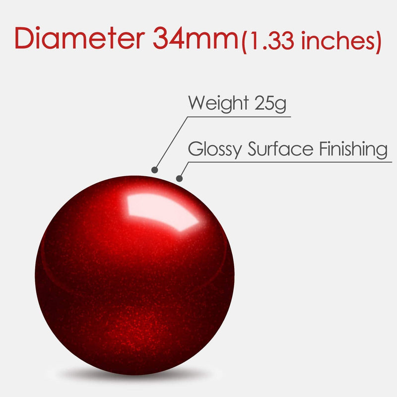[Australia - AusPower] - ELECOM Trackball Replacement for 34mm/1.34", Trackball mouse, EX-G, DEFT, bitra, HUGE, Relacon, Red ball (M-B1RD) 