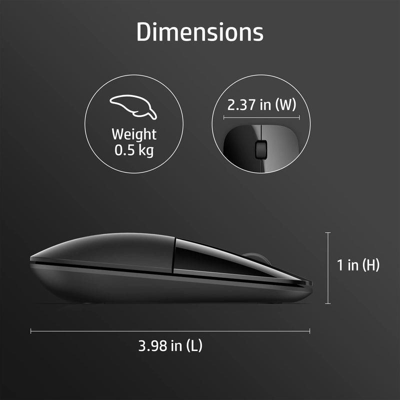 [Australia - AusPower] - Z3700 WIRELESS MOUSE BLACK ONYX GLOSSY 