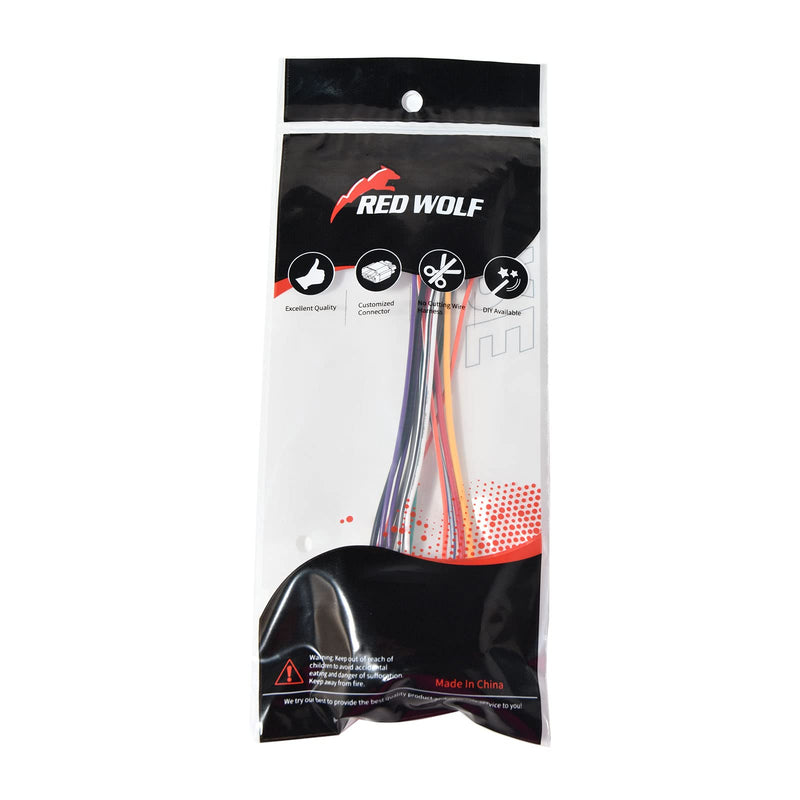 [Australia - AusPower] - RED WOLF Car Radio Install Wire Harness Compatible with 1989-2002 Mazda 626/Miata/MX3/Protege/MPV/Millinia Stereo Plug Connector 