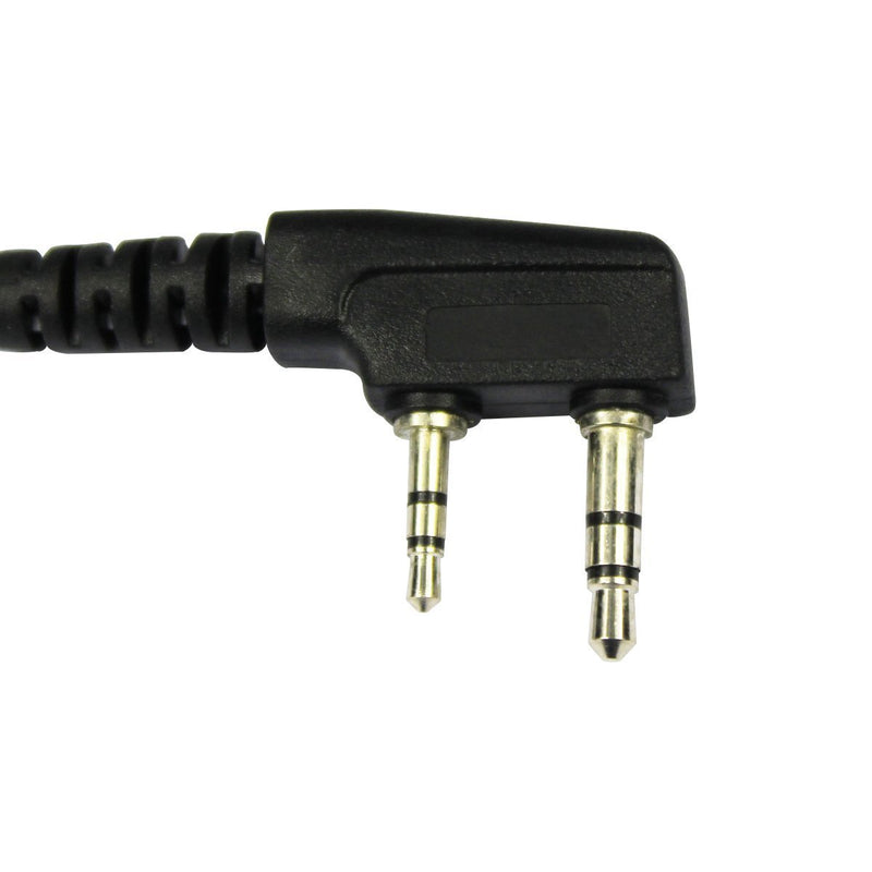 [Australia - AusPower] - GoodQbuy 2 Pin PTT Mic Covert Acoustic Tube Earpiece Headset is Compatible with Kenwood PUXING Baofeng UV5R 666s 888S Retevis H-777 2 Way Radio Walkie Talkies (Pack of 2) 
