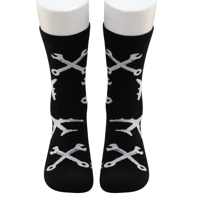 [Australia - AusPower] - PXTIDY 2 Pairs Airplane Mechanic Socks Aircraft Engineer Gifts I'm A Mechanic I Fix Planes Socks Aviation Gifts 1 