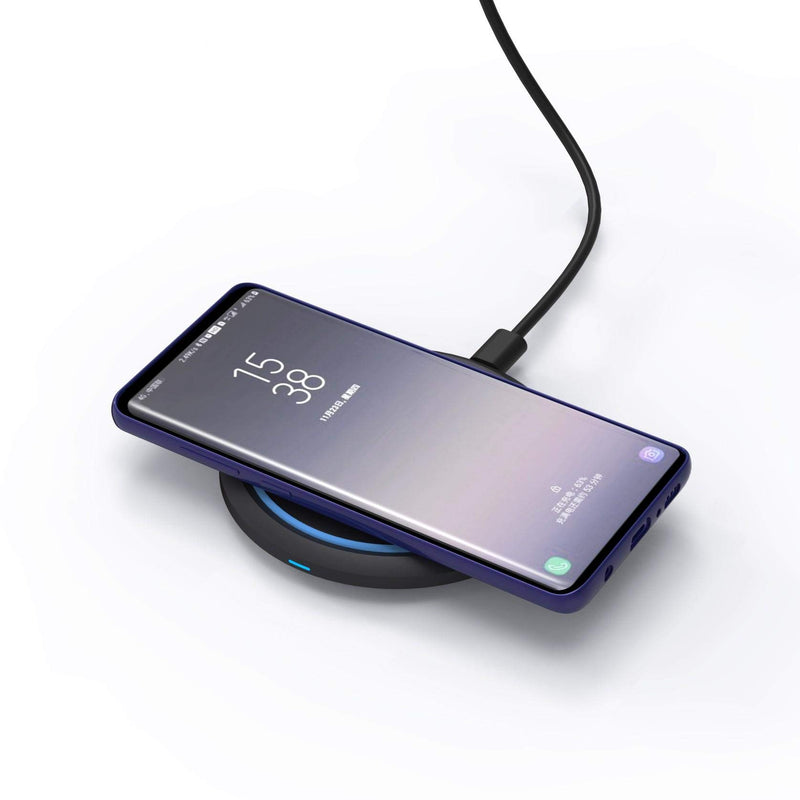 [Australia - AusPower] - BoxWave Charger for LG V60 ThinQ 5G (Single Screen) [SwiftCharge PowerDisc Wireless Charger (15W) with Wireless Chargers That Require QC3.0 minicube] Qi Wireless 15W Circular Desktop Charger 
