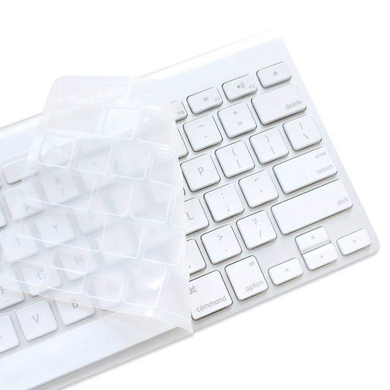 [Australia - AusPower] - ProElife Ultra Thin Silicone Keyboard Protector Cover Skin for Apple Wireless Keyboard with Bluetooth MC184LL/B (Model A1314, U.S Layout) (Not Fits Magic Keyboard), Transparent for Wireless Keyboard (MC184LL/B) AClear 