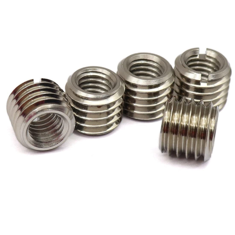 [Australia - AusPower] - GXARTS 5 x Thread ADAPTERS M12 12MM Male to M8 8MM Female Threaded Reducers Female Screw Sleeve Conversion Nut Female Screw Sleeve Conversion Nut M12-M8(12MM-8MM) 