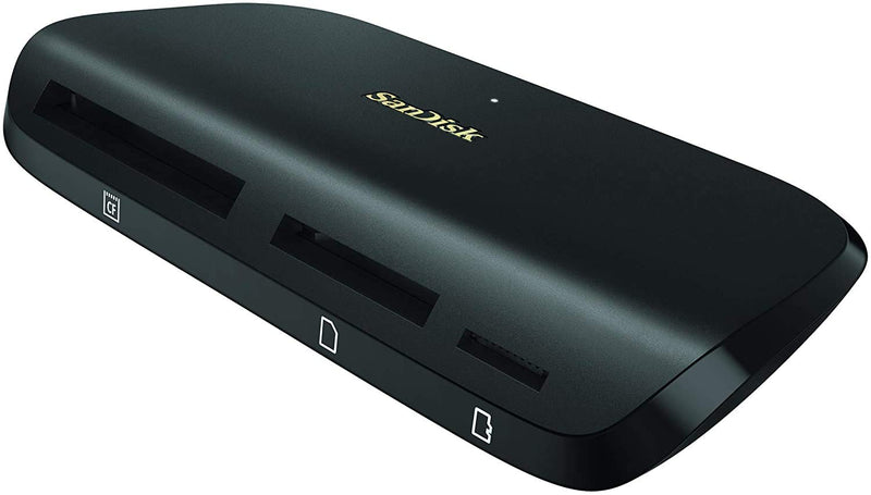 [Australia - AusPower] - SanDisk ImageMate PRO USB-C Multi-Card Reader/Writer for SDHC, SDXC, MicroSD, CF Cards - UHS-I, UHS-II, 3.0 Compatible (SDDR-A631-GNGNN) Bundle with (1) Everything But Stromboli MicroSD to SD Adapter 