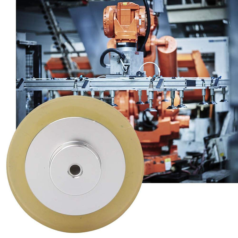 [Australia - AusPower] - Industrial Encoder Meter Wheel Aperture 6 mm Rotary Encoder Measurement Meter Wheel 200-300mm for Marking Machine Inkjet Printer Aluminum Alloy Rubber(200) 