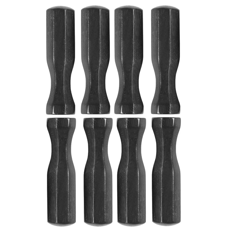 [Australia - AusPower] - GAMESUN Soccer Table Handles, 5/8 inch Wooden Foosball Handle Grip, 8 Pack Black 