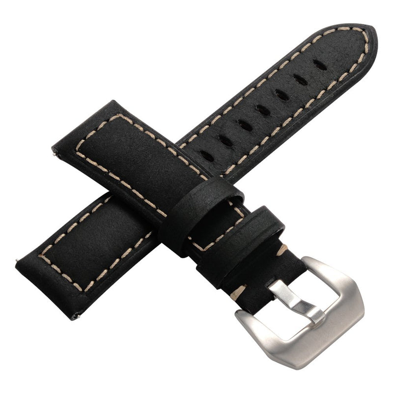 [Australia - AusPower] - Maxjoy Galaxy Watch 3 45mm Band, Galaxy Watch 46mm Bands Gear S3 Frontier Classic Leather Watch Band 22mm Replacement Strap Compatible with Samsung Galaxy Watch 3 45mm/ 46mm/ Gear S3 SmartWatch, Black 