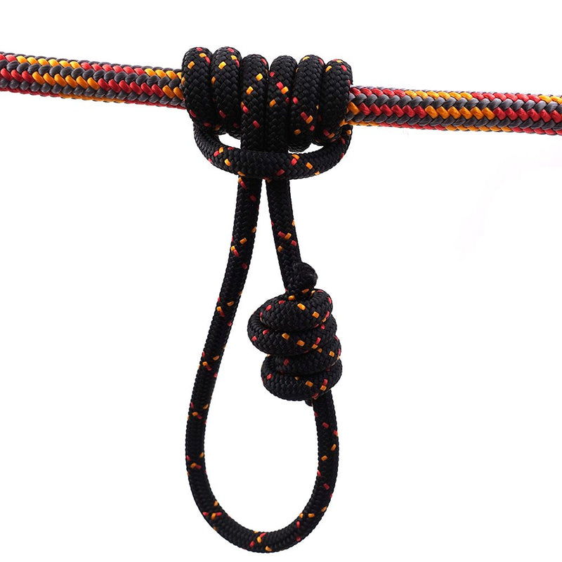 [Australia - AusPower] - GM CLIMBING 6mm Accessory Cord Rope Double Braid Pre Cut CE Black 1/4in(dia.) x 20feet 