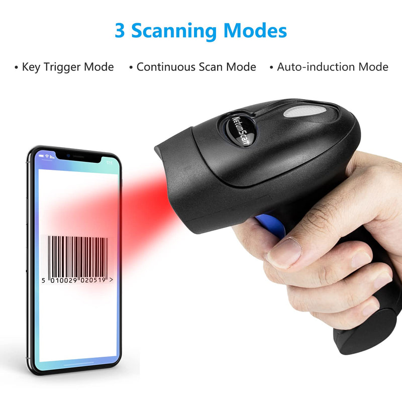 [Australia - AusPower] - Wireless QR Bar Code Scanners Readers for Computers, NetumScan 1D 2D Automatic Handhold USB Barcode Scanner for Store, Warehouse POS 