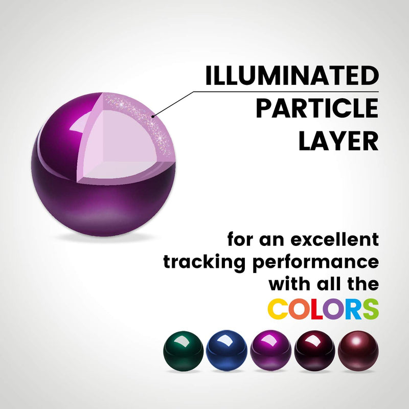 [Australia - AusPower] - Perixx PERIPRO-303GP Small Trackball, 1.34 Inches Replacement Ball for Perimice and M570, Glossy Purple 