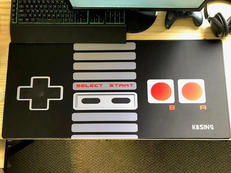 [Australia - AusPower] - KBSING Gaming Mouse Pad Mat Extended XXL, Large PC Laptop Game Mouse Pad with Stitched Edges, Huge Desk Pad Mat, Anti-Slip Rubber Base Mousepad, 35.5"x15.4"x0.08" (MPX-02) MPX-02 
