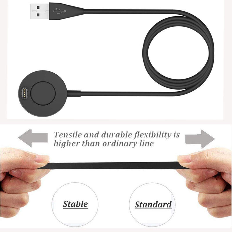 [Australia - AusPower] - 2Pack Charger Compatible with Garmin Venu 2 Plus/Venu 2S/ Venu 2/Venu Replacement USB Charging Cable Date Sync Cord Adapter for Venu 2S Smartwatch 