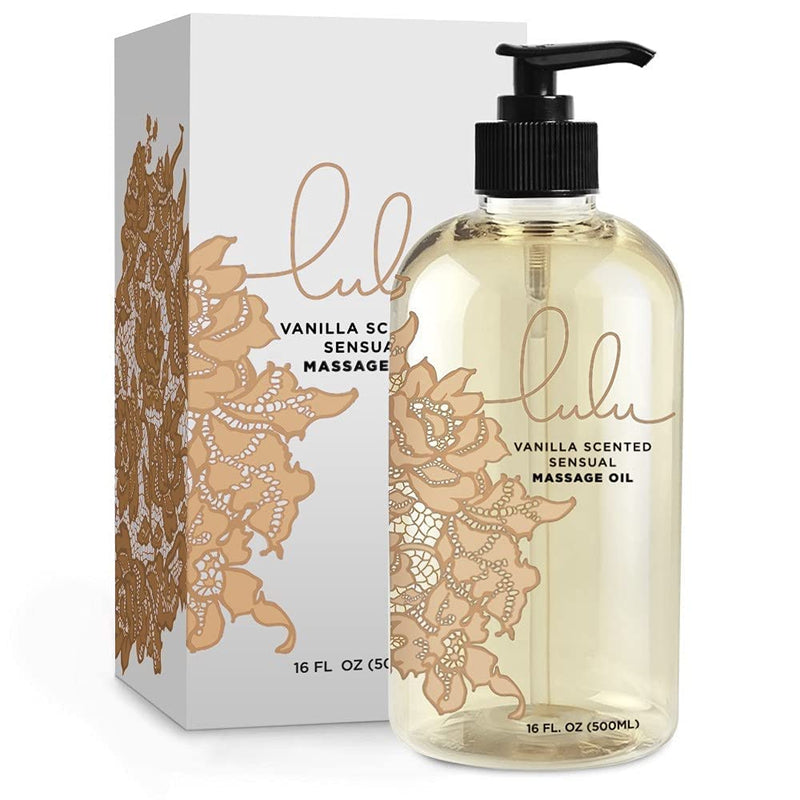 [Australia - AusPower] - Lulu Lavender Massage Oil 16oz & Lulu Vanilla Massage Oil 16oz 