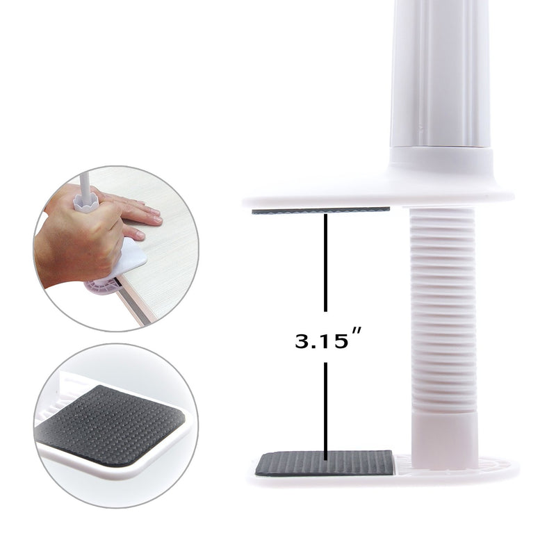 [Australia - AusPower] - AUXO-FUN Cell Phone Holder, Universal Lazy Bracket Mobile Phone Stand, Flexible Gooseneck Long Arm Clip (White) White 