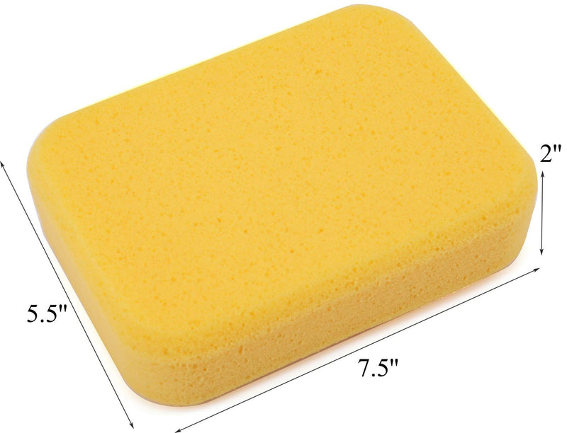 [Australia - AusPower] - Yesland 10 Pcs Sponges, Perfect Synthetic Sponges for Painting, Crafts, Grout, Cleaning, Pottery, Clay - 7.5 x 5.5 x 2 Inches 