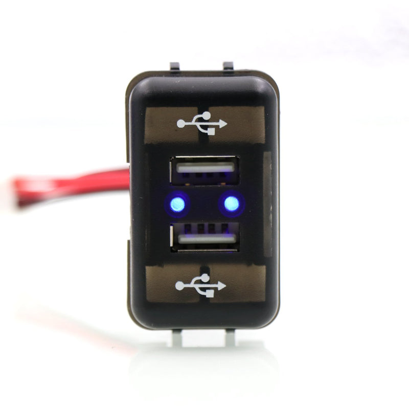 [Australia - AusPower] - Timloon Dual USB Car Charger 5V 2.1A/2.1A Dual USB Power Socket for Smart Phone Ipad iPhone Use for Volvo FH FH12 
