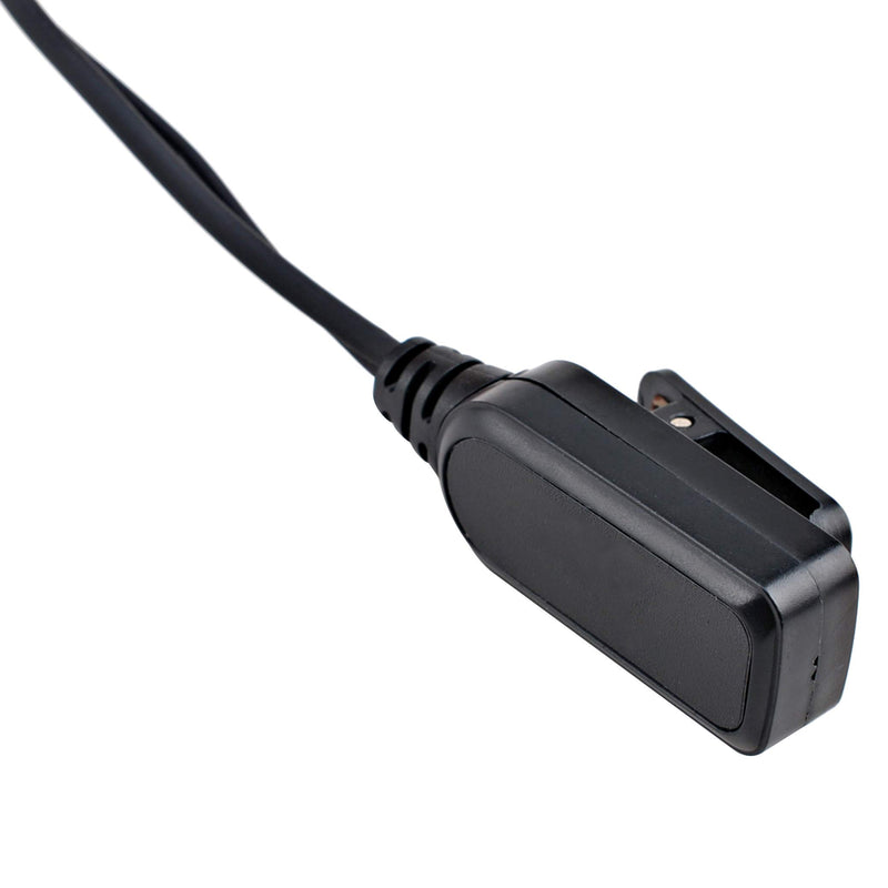[Australia - AusPower] - KS K-STORM CLS1110 Walkie Talkie Earpiece Headset Compatible with Motorola Radio CP200, RDM2070D, CLS1413, HKLN4604, PU Material, Black 