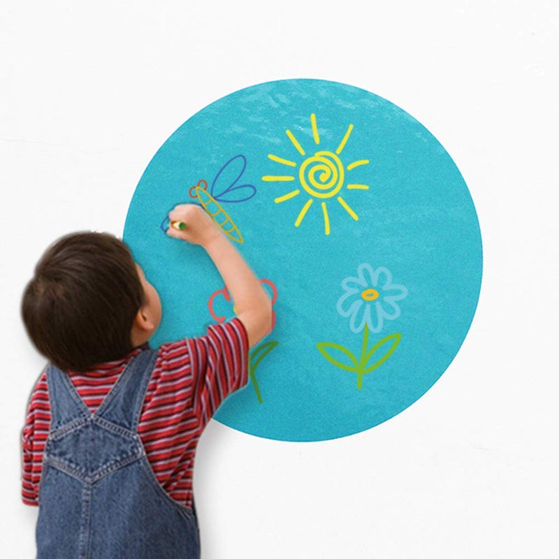 [Australia - AusPower] - Dry Erase Circles, PinCute 10 Pieces Colorful Dry Erase Dots Circles, Dry Erase Board Marker Removable Vinyl Dot Wall Decal for School Classroom Table & Desk (11.8 inch) 