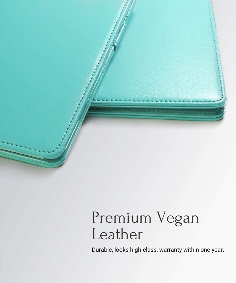 [Australia - AusPower] - Mymazn Server Books for Waitress Book Waiter Book Server Wallet Restaurant Waitstaff Organizer, Guest Check Book Holder Fit Server Apron Turquoise Green (Aqua) 