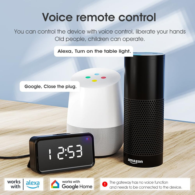 [Australia - AusPower] - YIFAN C Smart Zigbee 3.0 & Bluetooth & Mesh Gateway, Tuya Smart Home Bridge Hub, Multi-mode Gateway for Home Automation, Compatible with Alexa, Google Home, Smart Life, 2.4GHz WiFi (Black) Black 