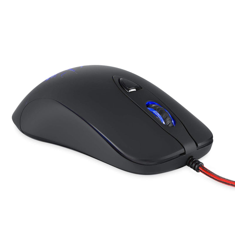 [Australia - AusPower] - AllEasy Computer Mouse, 8200 DPI Adjustable Wired Gaming Mouse Comfortable Grip Ergonomic Optical Mice with RGB Lighting for Laptop/PC/MacBook Pro 40-inch 