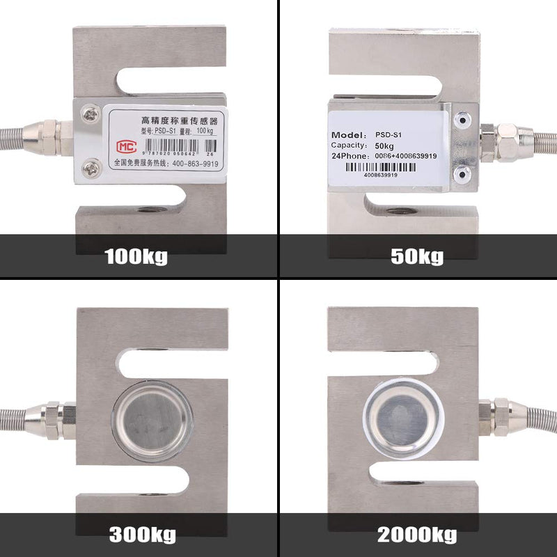 [Australia - AusPower] - Load Cell Sensor S Type High Precision Weighting Sensor Module 0-2000KG Tension Load Cell Scale Sensor Stable Portable Sensor for Electronic Weighing Devices with Cable (100kg) 