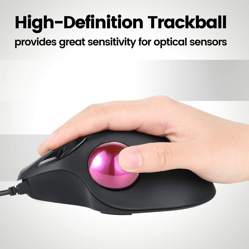 [Australia - AusPower] - Perixx PERIPRO-303 1.34 Inches Trackball - Replacement Ball for M570, PERIMICE-517/520/717/720, and Other Compatible Trackball Mouse (Pink) Glossy Pink 