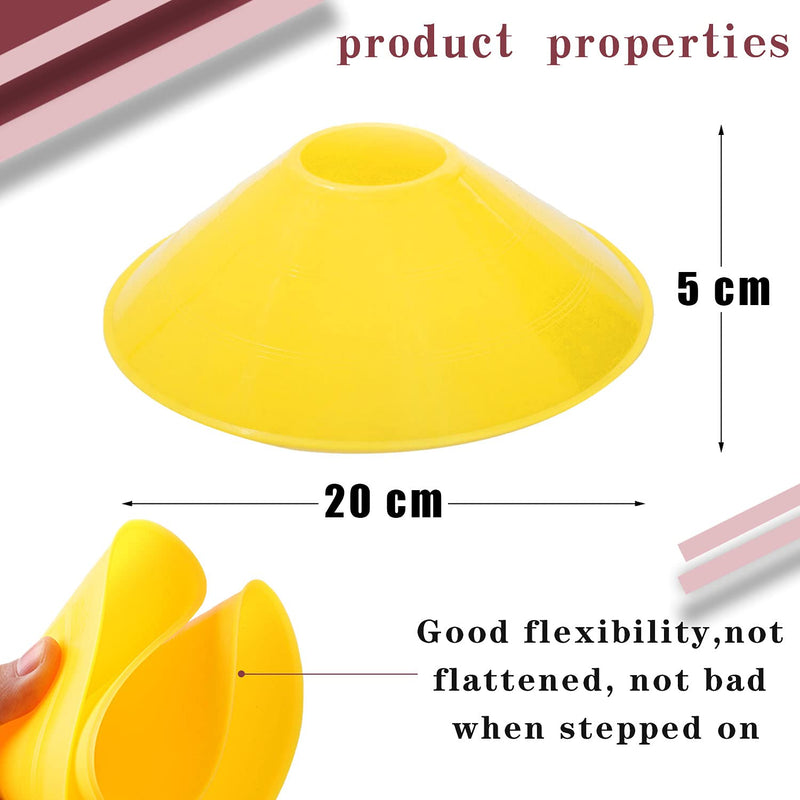 [Australia - AusPower] - Jyongmer 30 Pcs Disc Cones Training Cones Agility Soccer Cones with Carry Bag for Training, Football, Basketball, Kids, Sports, Field Cone Markers and Other Sports and Games (Thickened Version 22g) 